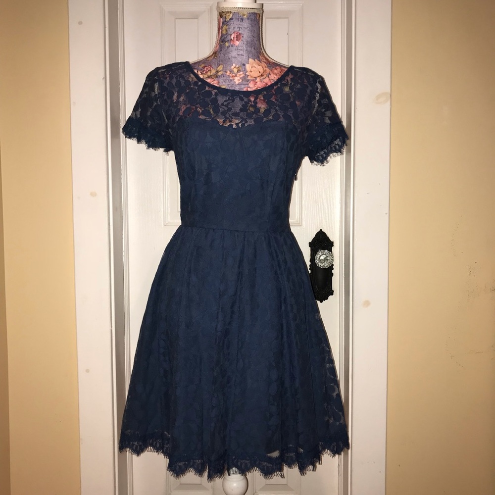 Blue Lace Dress